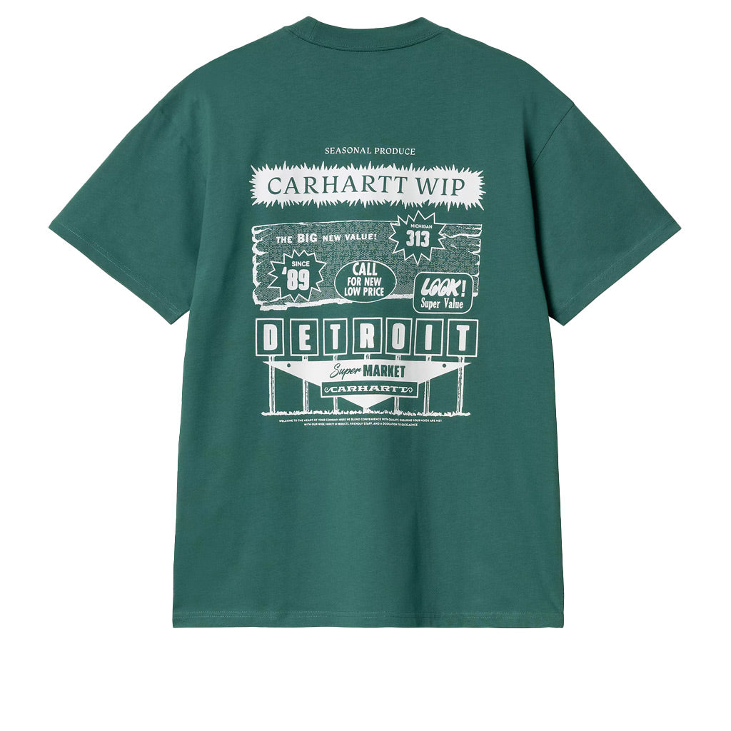 ★ドイツ発*carhartt WIP*新作*WIP パッチTシャツ/RAINFOREST★ Carhartt WIP Catalogue T-Shirt Rainforest/White – Welcome