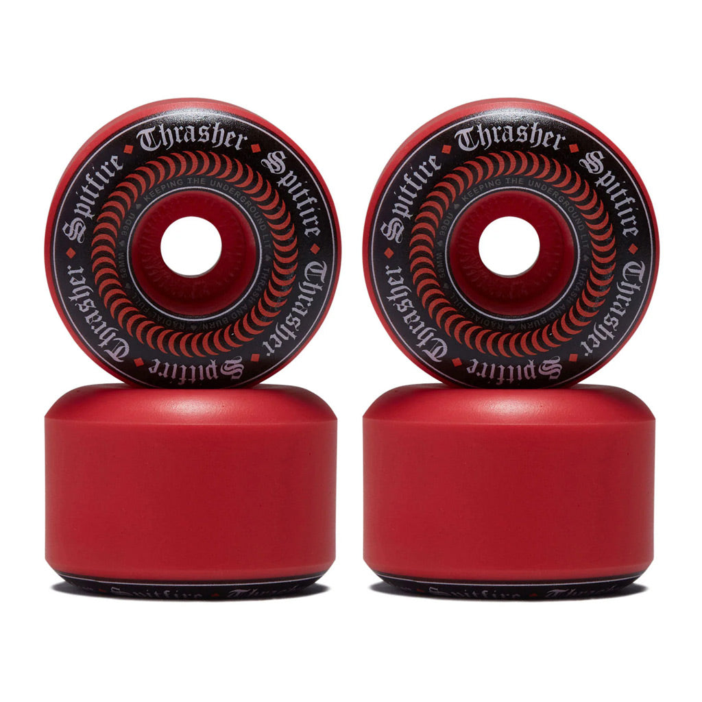 Spitfire x Thrasher Oath F4 Radial Full 99Du 58mm (Red) – Welcome