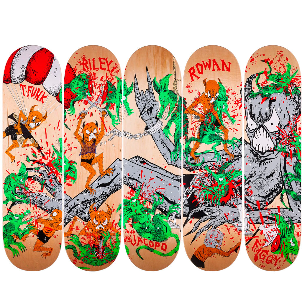 【レア•新品】Baker スケートデッキセット Neck Face BAKER X NECKFACE SPANKY WIZARDRY DECK / 8.25 (ベイカー