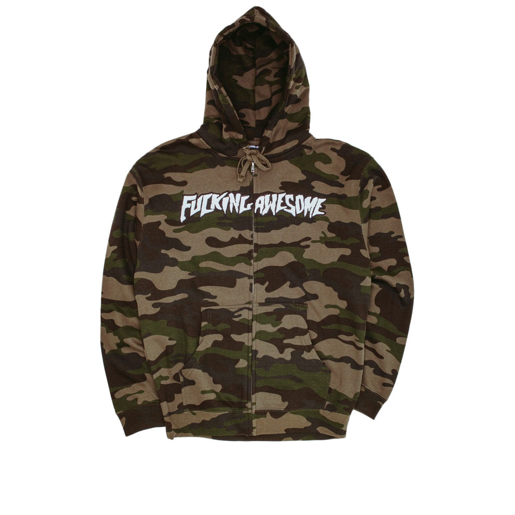 【希少】FUCKING AWESOME 迷彩パーカー Fucking Awesome Zip Hoodie Stamp Logo Camo – Welcome Skateshop