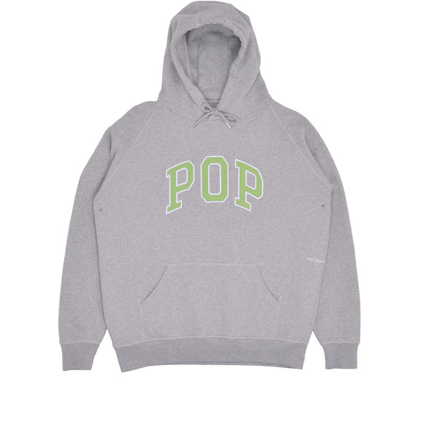 Pop Trading Co. Arch Hooded Sweat Light Heather Grey
