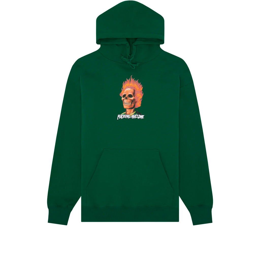 Fucking Awesome Flame Skull Hoodie Dark Green – Welcome Skateshop