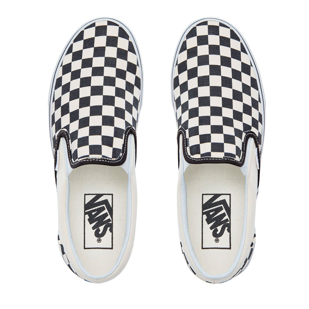 vans slip in checkerboard