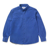 Butter Goods Abseil L/S Shirt Washed Cobalt vista frontal