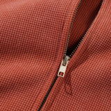 Butter Goods Bleach Waffle Zip-Thru Hood Washed Rust detalle