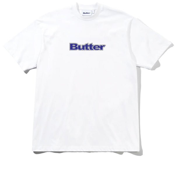 Butter Goods Outline Logo Tee White
