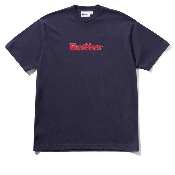 Butter Goods Outline Logo Tee Navy