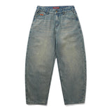 Butter Goods Santosuosso Denim Jeans Distressed Mid Blue vista frontal