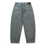 Butter Goods Santosuosso Denim Jeans Distressed Mid Blue vista trasera