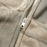 Butter Goods Serif Zip-Thru Hood Forest Camo detalle