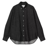 Carhartt WIP L/S Lucas Shirt Black/Stone Washed
