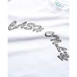 Cash Only Diamond plate Logo Tee White