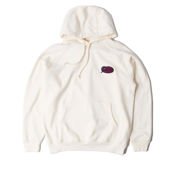 Parra Circled Script Logo Hooded Sweatshirt Off White
