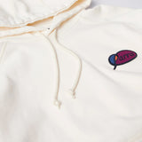 Parra Circled Script Logo Hooded Sweatshirt Off White