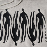 Parra Connected Guy Hooded Sweatshirt Heather Grey