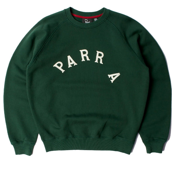 Parra Drunk Parent Crew Neck Sweatshirt Heather Green