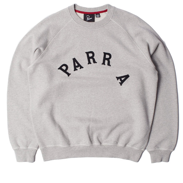 Parra Drunk Parent Crew Neck Sweatshirt Heather Grey