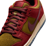 Nike SB Dunk Low Pro Dk Team Red/Burg. Crush/Olive Flk
