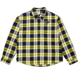 Nike SB x Eric Koston Skate Flannel LS Shirt Midnight Navy/Speed Yellow