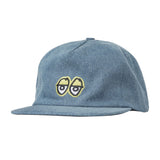 Krooked Eyes Snapback Wash Denim