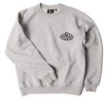 Parra Legs Logo Crew Neck Sweatshirt Heather Grey