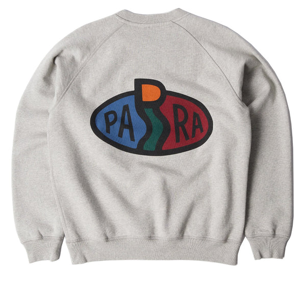 Parra Legs Logo Crew Neck Sweatshirt Heather Grey