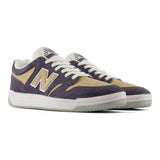 New Balance 480 NAD Meteorite/Incense vista tres cuartos frontal