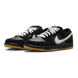 Nike SB Dunk Low Pro Black/White-Black vista del par