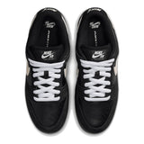 Nike SB Dunk Low Pro Black/White-Black vista cenital