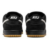 Nike SB Dunk Low Pro Black/White-Black talones