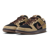 Nike SB Dunk Low Pro Filbert/Lt Chocolate-Black vista del par