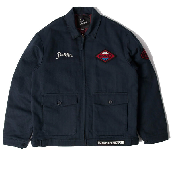 Parra Pumping Gas Jacket Navy Blue