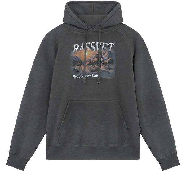 Rassvet Horses Raglan Hoodie Black