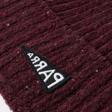 Parra Reversed Flag Beanie Dark Burgundy