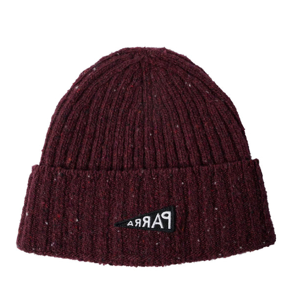 Parra Reversed Flag Beanie Dark Burgundy