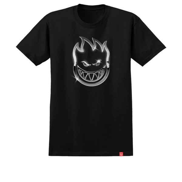 Spitfire Chrome Bighead Tee Black
