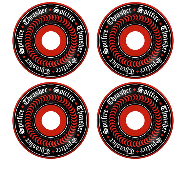 Spitfire x Thrasher Oath F4 Radial Full 99Du 58mm (Red)