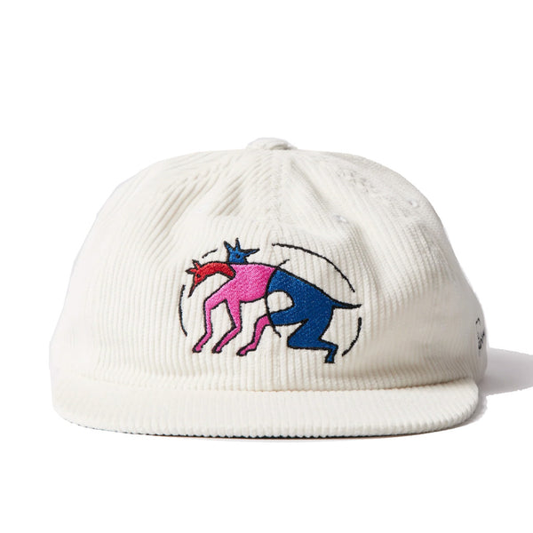 Parra The Zoomies 6 Panel Hat White