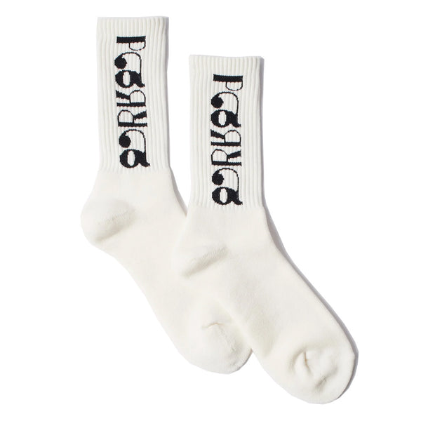 Parra Tokyo Logo Crew Socks White