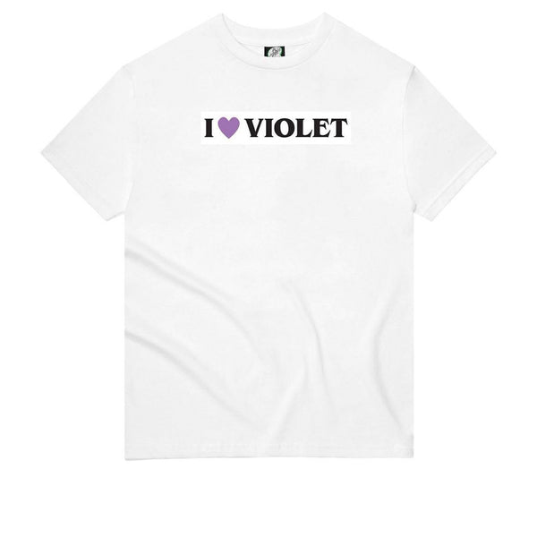Violet I Love Violet Tee White