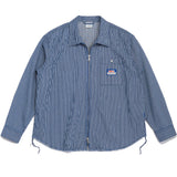 Victoria Lion Rock Hickory Zip Shirt Blue