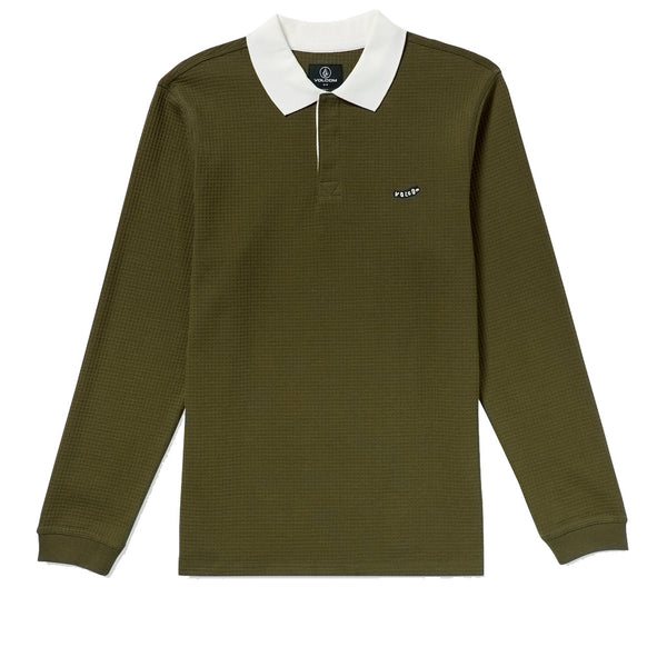 Volcom Curbstone Polo LS Shirt Sage Leaf