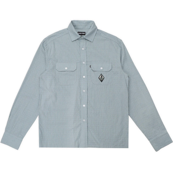 Pass-Port Wanderer Workers Long Sleeve Shirt Ice