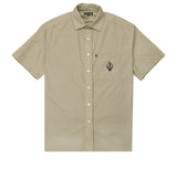 Pass-Port Wanderer Workers Short Sleeve Shirt Khaki