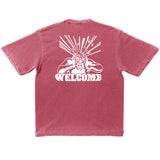 Welcome Brainstroke Tee Clay Red