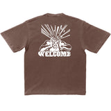 Welcome Brainstroke Tee Mocha