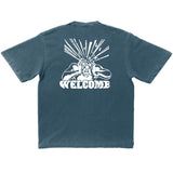 Welcome Brainstroke Tee Washed Denim