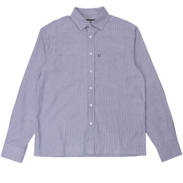 Pass-Port Workers Stripe Long Sleeve Shirt Indigo
