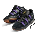 adidas Kader CBlack/CPurpl/Goldmt vista tres cuartos frontal