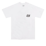 Bronze Tiger Pocket Tee White